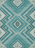 Piper Looms Chantille Tribal ACN1010 Teal Machine Washable Area Rug main image