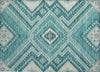 Piper Looms Chantille Tribal ACN1010 Teal Machine Washable Area Rug Scatter Main Image