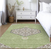 Piper Looms Chantille Oriental ACN1011 Aloe Machine Washable Area Rug Lifestyle Image Feature