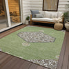 Piper Looms Chantille Oriental ACN1011 Aloe Machine Washable Area Rug Outdoor Lifestyle Image Feature