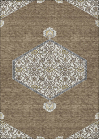 Piper Looms Chantille Oriental ACN1011 Brown Machine Washable Area Rug main image