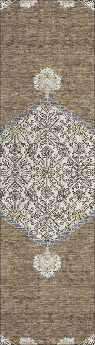 Piper Looms Chantille Oriental ACN1011 Brown Machine Washable Area Rug Runner Main Image