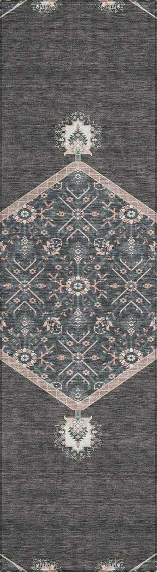 Piper Looms Chantille Oriental ACN1011 Charcoal Machine Washable Area Rug Runner Main Image