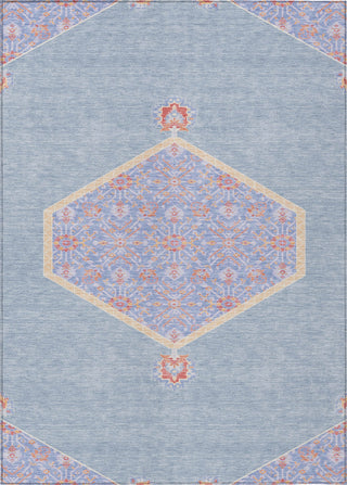 Piper Looms Chantille Oriental ACN1011 Denim Machine Washable Area Rug main image