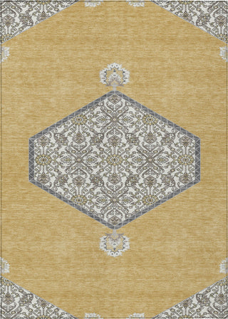 Piper Looms Chantille Oriental ACN1011 Gold Machine Washable Area Rug main image