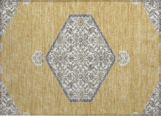 Piper Looms Chantille Oriental ACN1011 Gold Machine Washable Area Rug Scatter Main Image