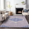 Piper Looms Chantille Oriental ACN1011 Lavender Machine Washable Area Rug Lifestyle Image Feature