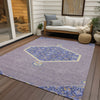 Piper Looms Chantille Oriental ACN1011 Lavender Machine Washable Area Rug Outdoor Lifestyle Image Feature