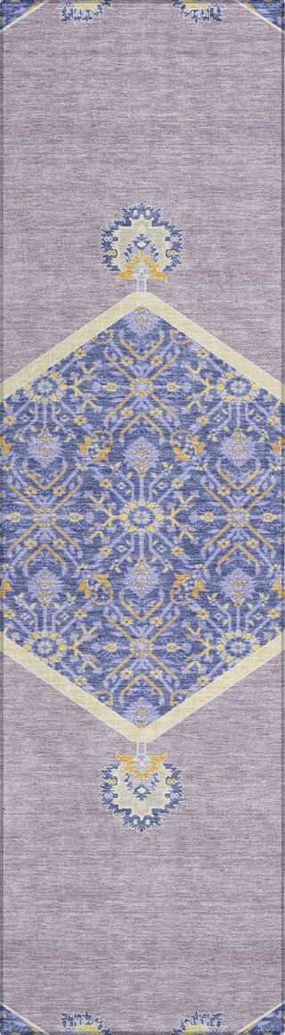 Piper Looms Chantille Oriental ACN1011 Lavender Machine Washable Area Rug Runner Main Image