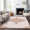 Piper Looms Chantille Oriental ACN1011 Pink Machine Washable Area Rug Lifestyle Image Feature