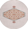 Piper Looms Chantille Oriental ACN1011 Pink Machine Washable Area Rug Round Main Image
