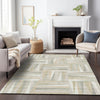 Piper Looms Chantille Squares ACN1012 Ivory Machine Washable Area Rug Lifestyle Image Feature