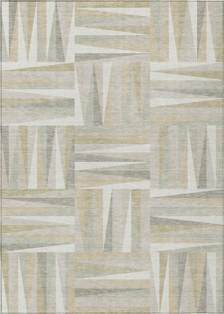 Piper Looms Chantille Squares ACN1012 Ivory Machine Washable Area Rug main image