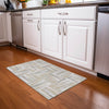 Piper Looms Chantille Squares ACN1012 Ivory Machine Washable Area Rug Scatter Lifestyle Image Feature