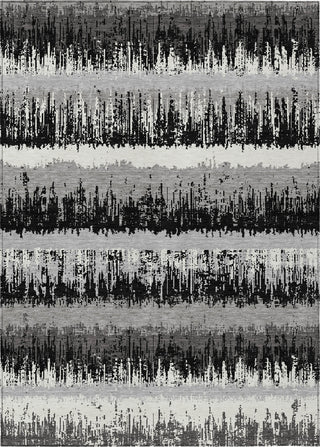 Piper Looms Chantille Stripes ACN1013 Black Machine Washable Area Rug main image