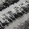 Piper Looms Chantille Stripes ACN1013 Black Machine Washable Area Rug Swatch Image