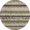 Piper Looms Chantille Stripes ACN1013 Brown Machine Washable Area Rug Round Main Image