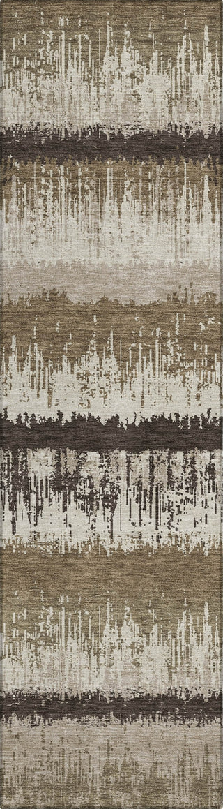 Piper Looms Chantille Stripes ACN1013 Brown Machine Washable Area Rug Runner Main Image