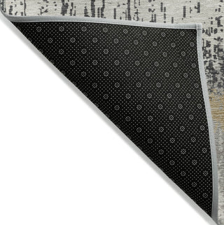 Piper Looms Chantille Stripes ACN1013 Gray Machine Washable Area Rug Backing Image