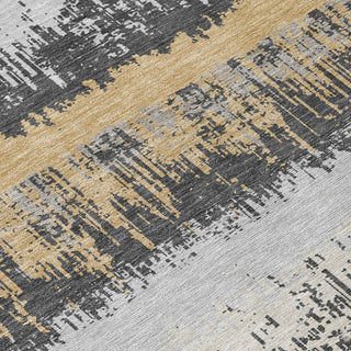 Piper Looms Chantille Stripes ACN1013 Gray Machine Washable Area Rug Swatch Image