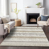Piper Looms Chantille Stripes ACN1013 Ivory Machine Washable Area Rug Lifestyle Image Feature