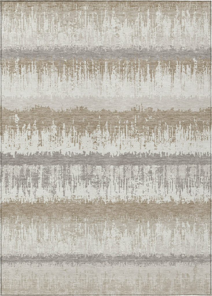 Piper Looms Chantille Stripes ACN1013 Ivory Machine Washable Area Rug main image