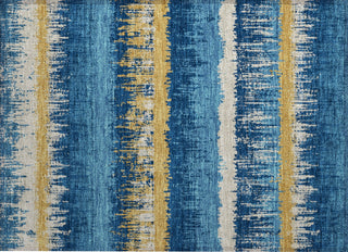 Piper Looms Chantille Stripes ACN1013 Navy Machine Washable Area Rug Scatter Main Image
