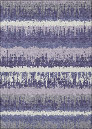 Piper Looms Chantille Stripes ACN1013 Purple Machine Washable Area Rug main image