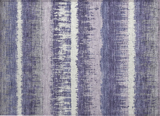 Piper Looms Chantille Stripes ACN1013 Purple Machine Washable Area Rug Scatter Main Image