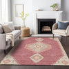 Piper Looms Chantille Oriental ACN1014 Blush Machine Washable Area Rug Lifestyle Image Feature