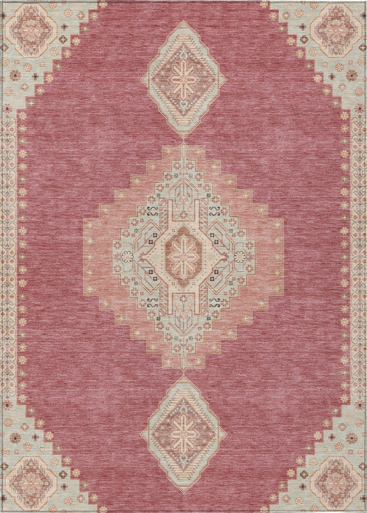 Piper Looms Chantille Oriental ACN1014 Blush Machine Washable Area Rug main image