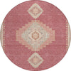 Piper Looms Chantille Oriental ACN1014 Blush Machine Washable Area Rug Round Main Image