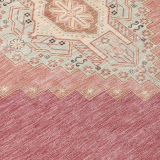Piper Looms Chantille Oriental ACN1014 Blush Machine Washable Area Rug Swatch Image