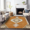 Piper Looms Chantille Oriental ACN1014 Copper Machine Washable Area Rug Lifestyle Image Feature