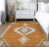 Piper Looms Chantille Oriental ACN1014 Copper Machine Washable Area Rug Lifestyle Image Feature