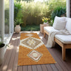 Piper Looms Chantille Oriental ACN1014 Copper Machine Washable Area Rug Runner Outdoor Lifestyle Image Feature