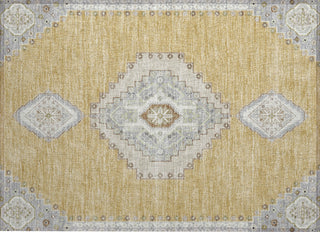 Piper Looms Chantille Oriental ACN1014 Gold Machine Washable Area Rug Scatter Main Image