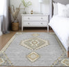 Piper Looms Chantille Oriental ACN1014 Gray Machine Washable Area Rug Lifestyle Image Feature