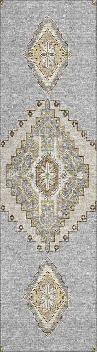 Piper Looms Chantille Oriental ACN1014 Gray Machine Washable Area Rug Runner Main Image