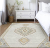 Piper Looms Chantille Oriental ACN1014 Ivory Machine Washable Area Rug Lifestyle Image Feature