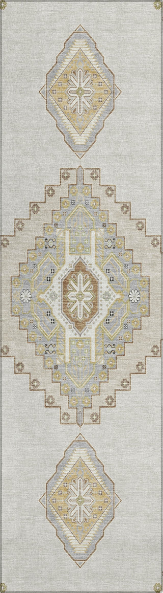 Piper Looms Chantille Oriental ACN1014 Ivory Machine Washable Area Rug Runner Main Image