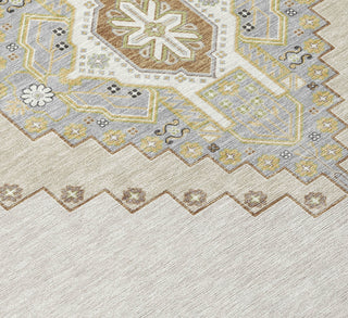 Piper Looms Chantille Oriental ACN1014 Ivory Machine Washable Area Rug Swatch Image