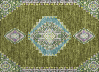 Piper Looms Chantille Oriental ACN1014 Olive Machine Washable Area Rug Scatter Main Image