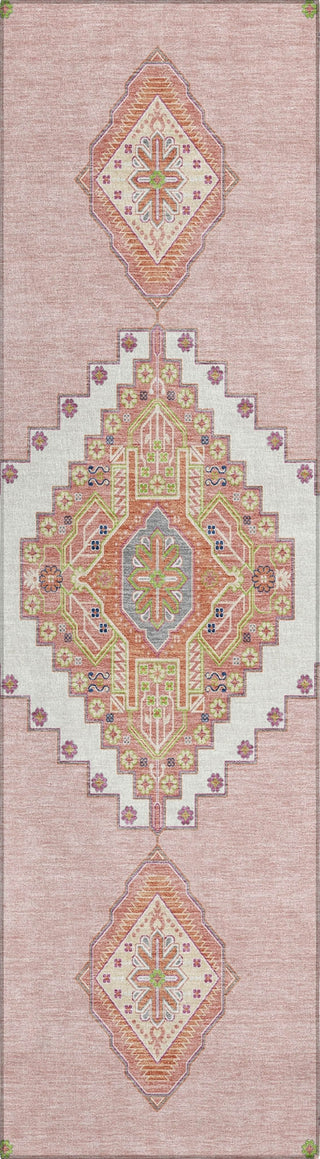 Piper Looms Chantille Oriental ACN1014 Pink Machine Washable Area Rug Runner Main Image
