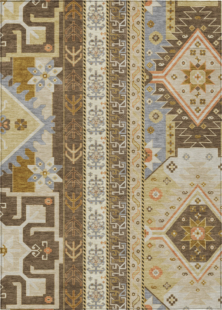 Piper Looms Chantille Aztec ACN1015 Brown Machine Washable Area Rug main image