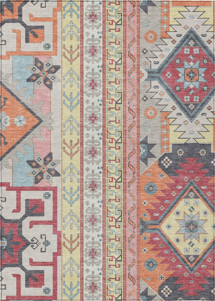 Piper Looms Chantille Aztec ACN1015 Linen Machine Washable Area Rug main image