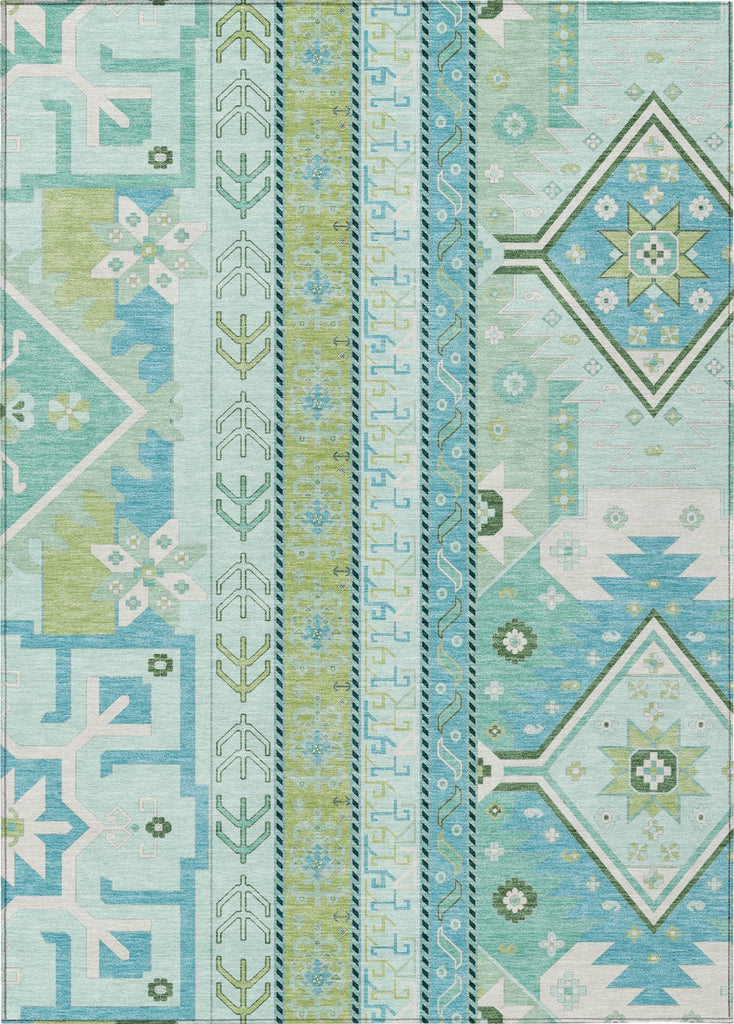 Piper Looms Chantille Aztec ACN1015 Mint Machine Washable Area Rug main image