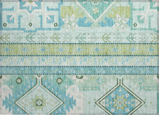 Piper Looms Chantille Aztec ACN1015 Mint Machine Washable Area Rug Scatter Main Image