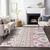 Piper Looms Chantille Aztec ACN1015 Pink Machine Washable Area Rug Lifestyle Image Feature