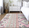 Piper Looms Chantille Aztec ACN1015 Pink Machine Washable Area Rug Lifestyle Image Feature